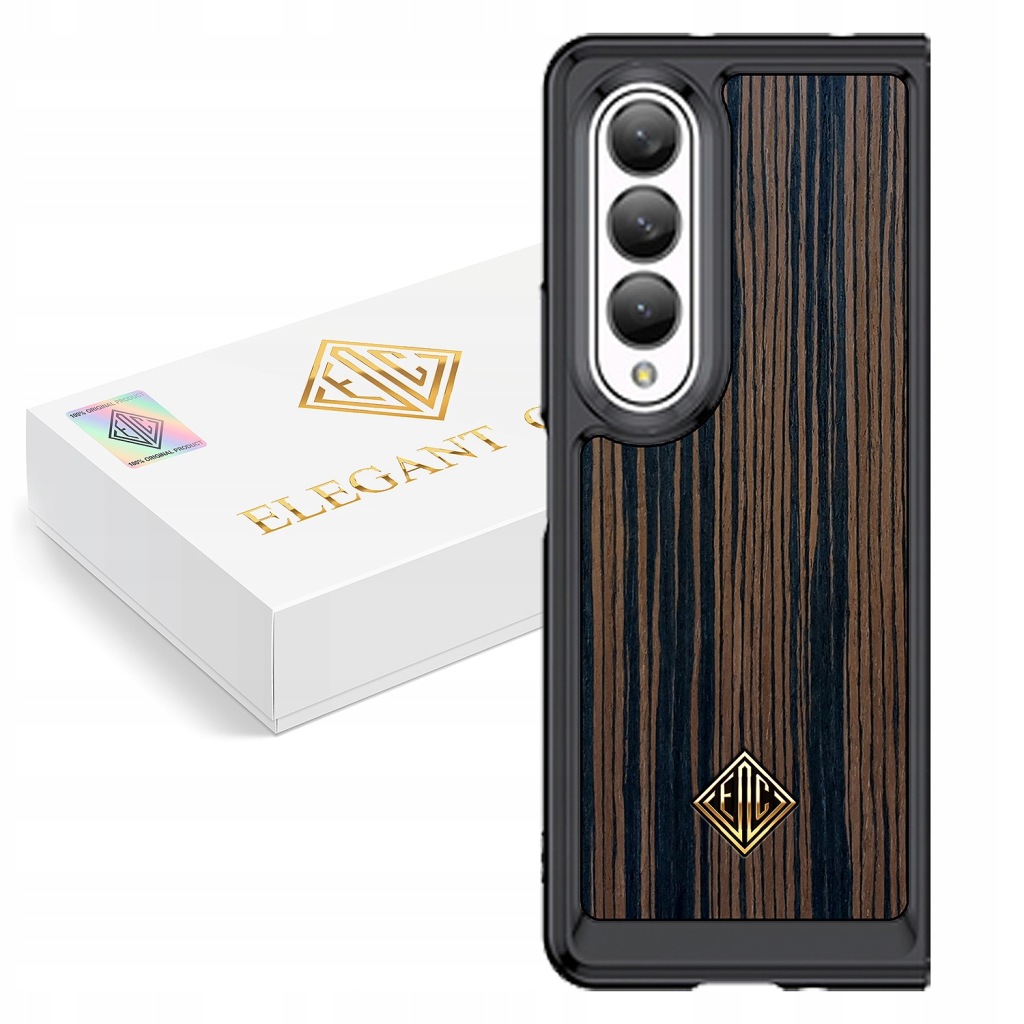 Pouzdro Pro Samsung Z Fold 3 Kryt Luxusní Přírodní Dřevo Originální