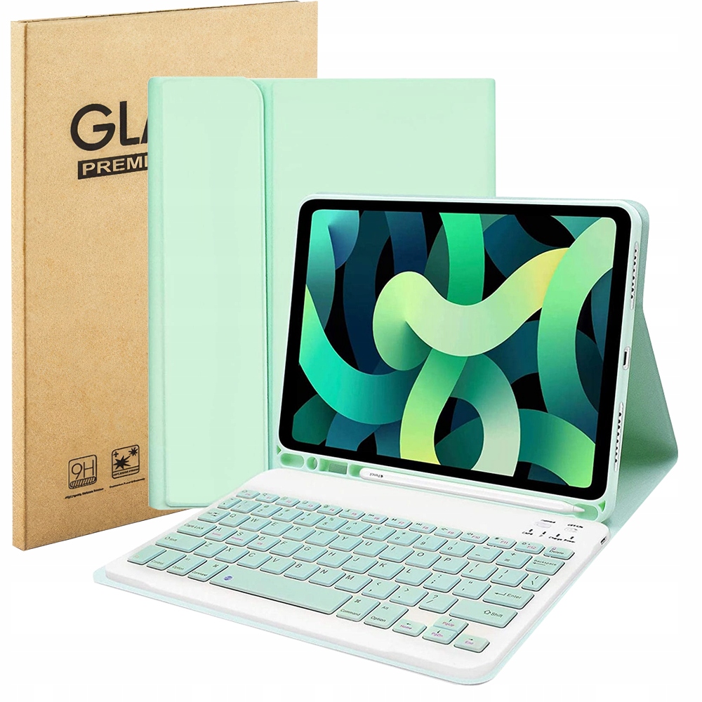 Pouzdro S Klávesnicí Pro Ipad 10.2, Mátové Sklo