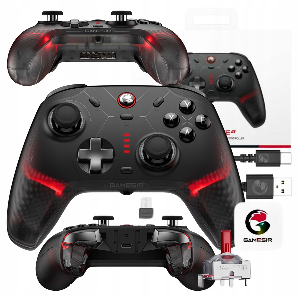 Bezdrátový ovladač GameSir Cyclone 2 Switch Android Pc Steam černý
