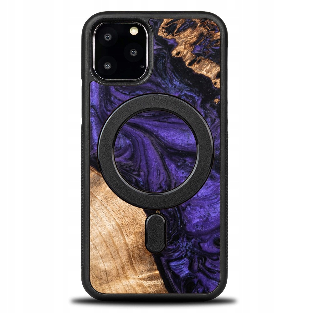 Pouzdro Bewood Unique pro iPhone 11 Pro fialové s MagSafe
