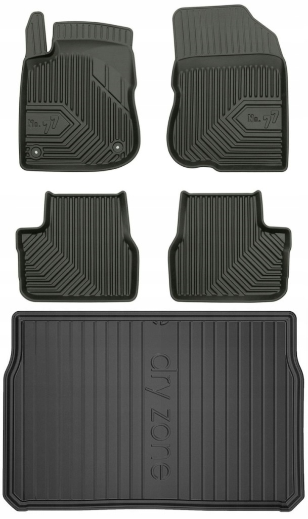 Set 77 Koberce a rohože Peugeot 208 1 2012-2019