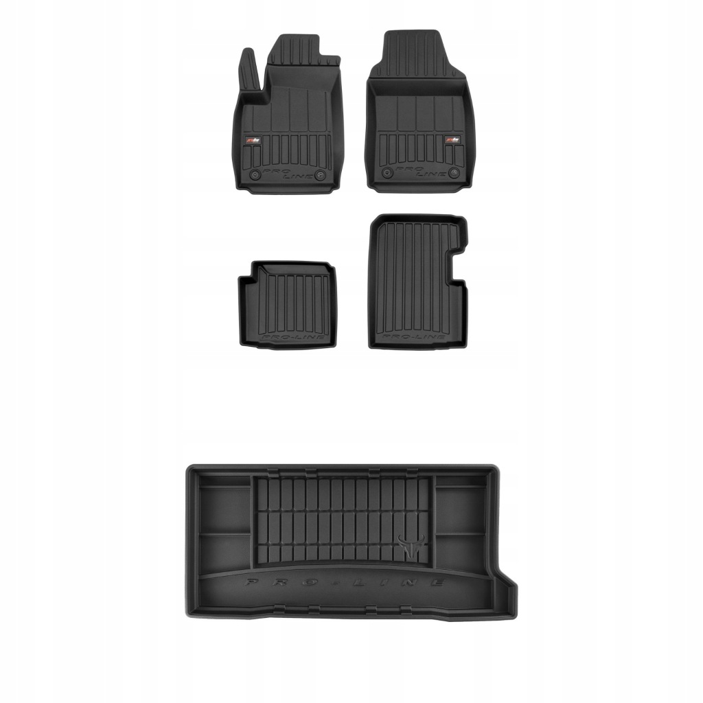 Set 3D Koberce a rohož do kufru Fiat 500 hybrid hatchback od roku 2020