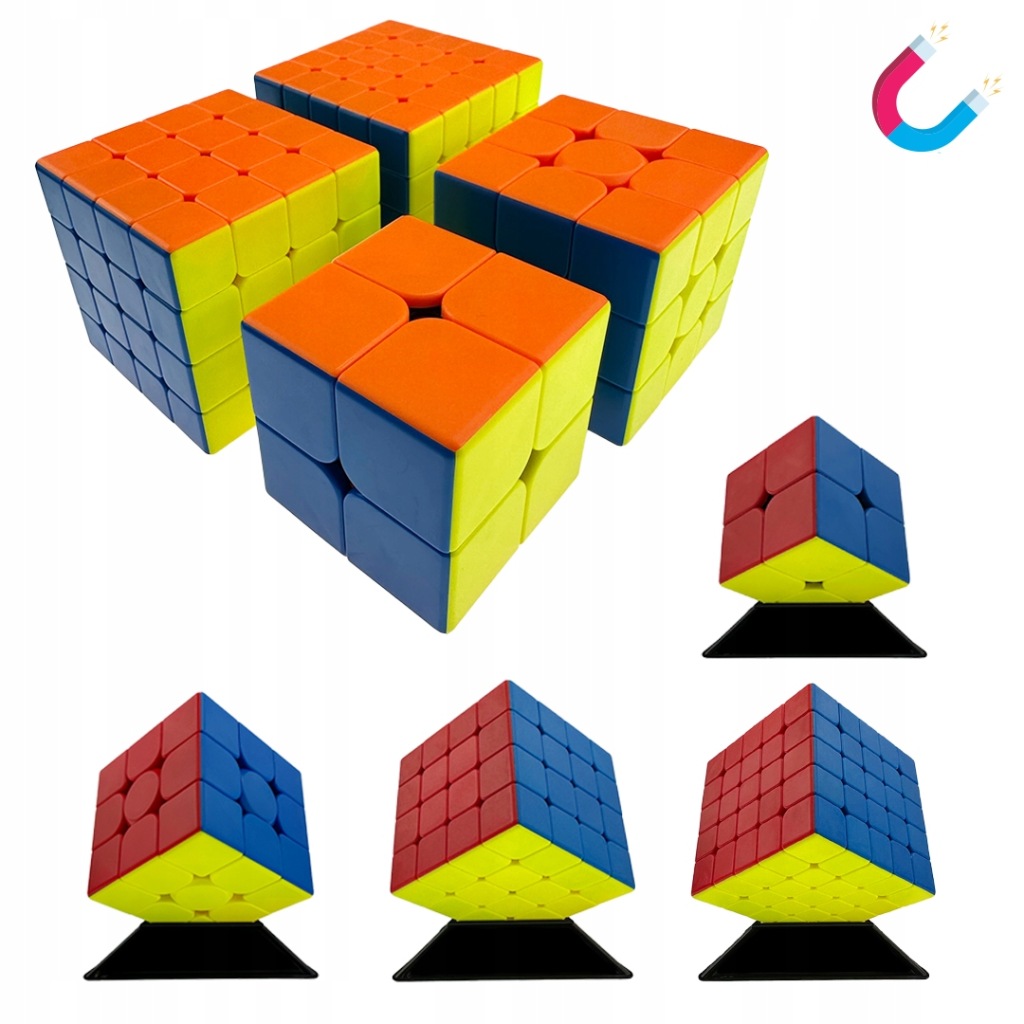 Kostka MoYu Magnetická Sada 2x2 3x3 4x4 5x5 Rychlá Logická Kostka