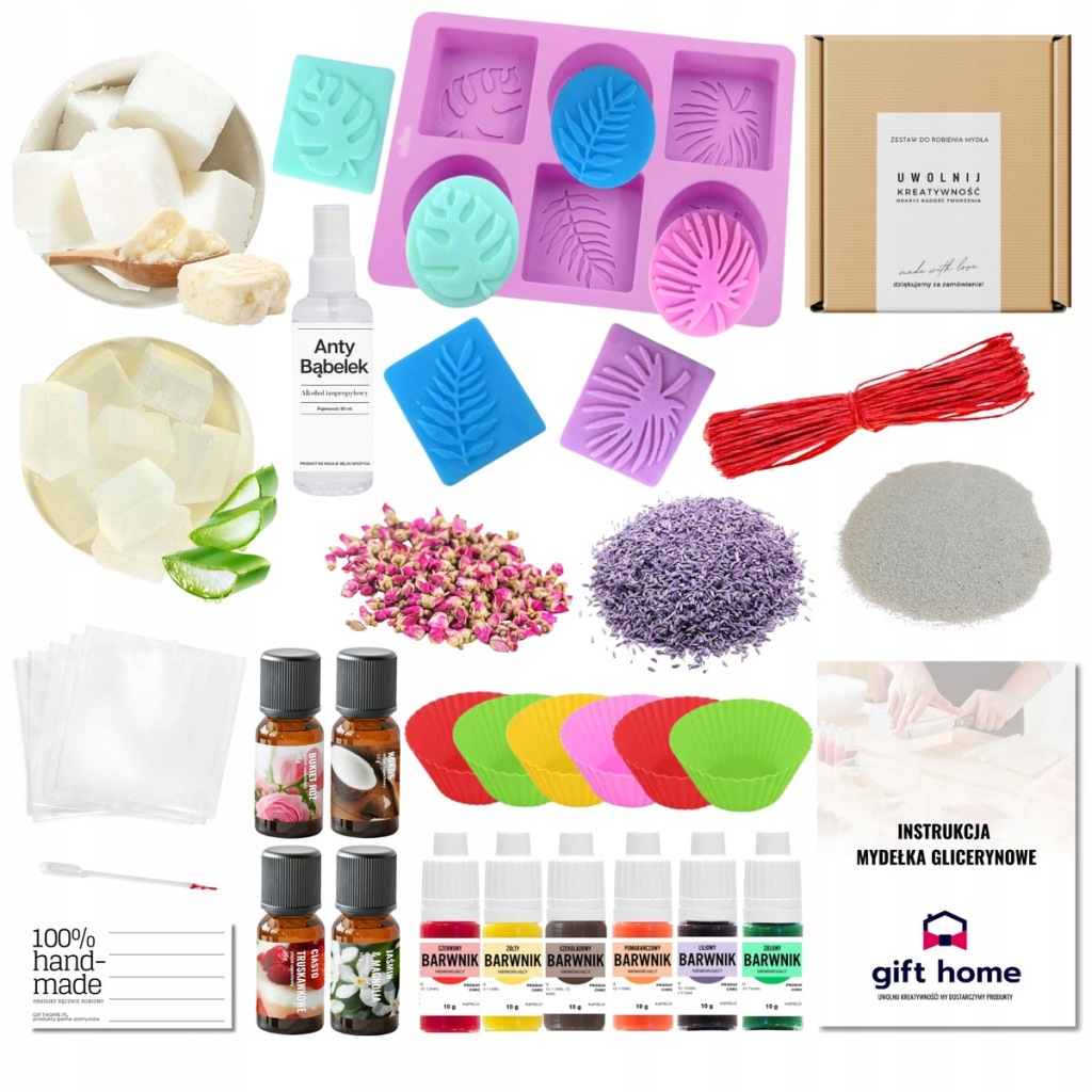 Sada na výrobu mýdla Tropické Rostliny kreativní dárek Diy XXL