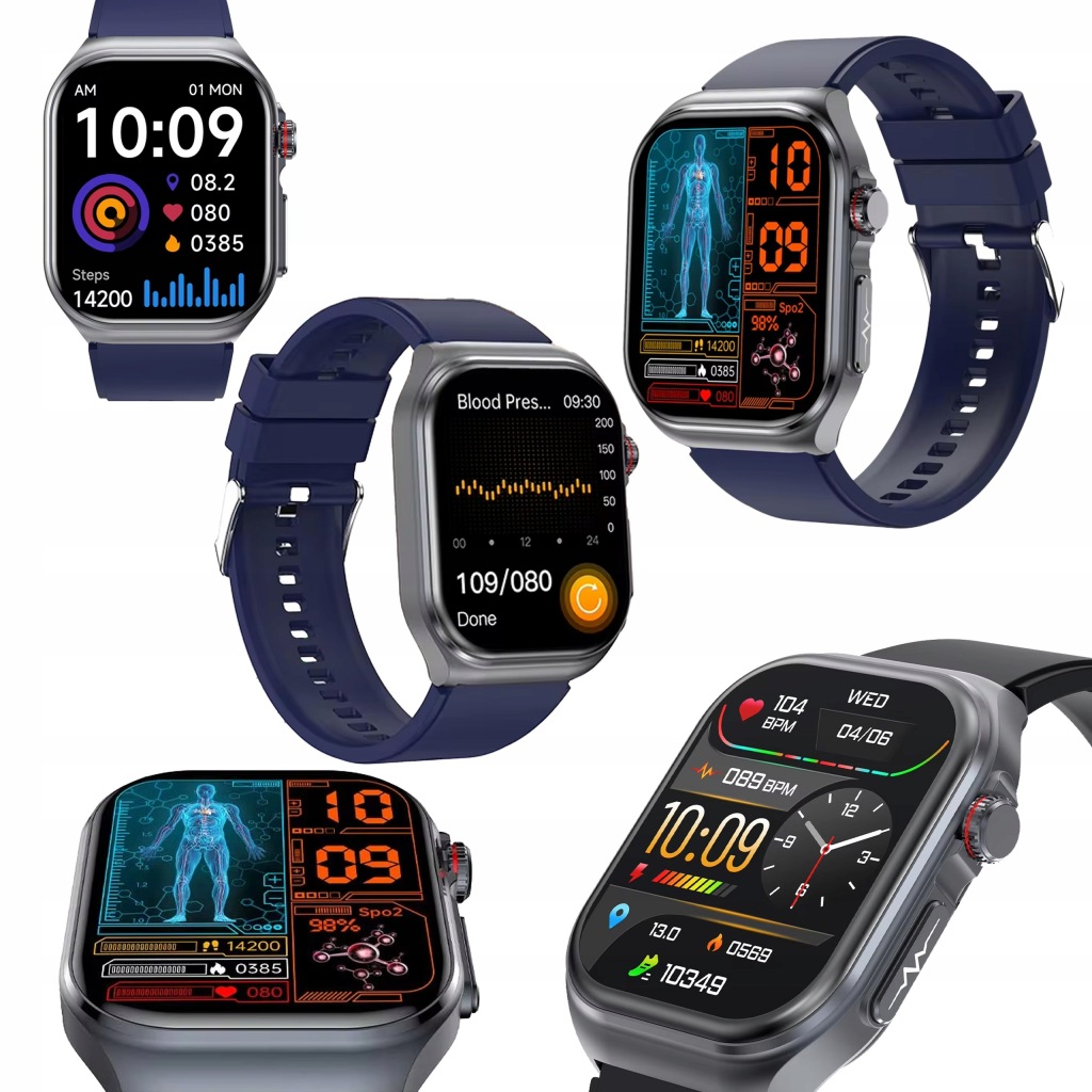 Hodinky Chytré Hodinky Řemínek Smartband Pro Sport Měření Pulsu Amoled Menu V Pl IP68