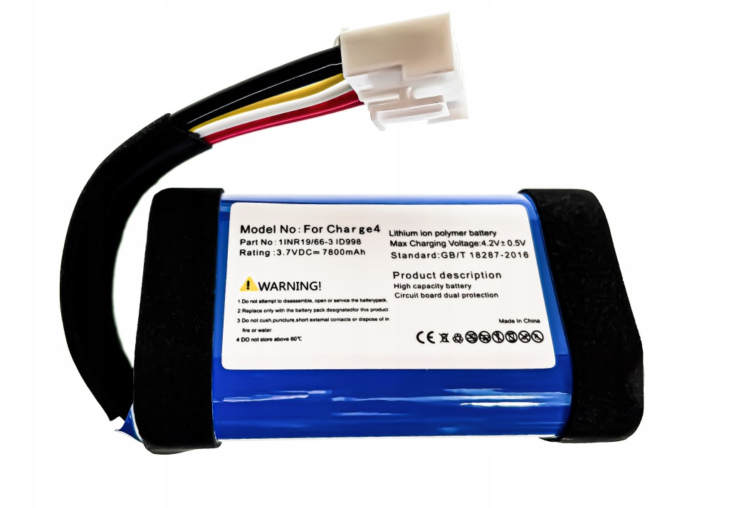 Nová baterie Akumulátor ID998 7800 mAh pro reproduktory Jbl Charge 4, 4J, 4S