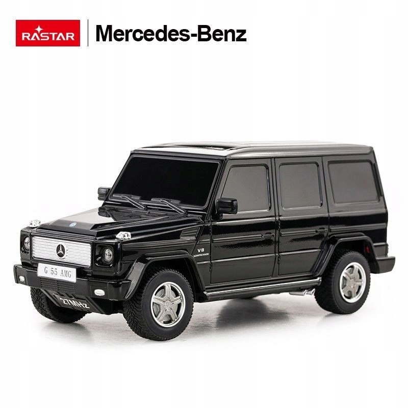 Mercedes G55, měřítko 1:24 Rastar 30500, řízené auto, černý Rastar