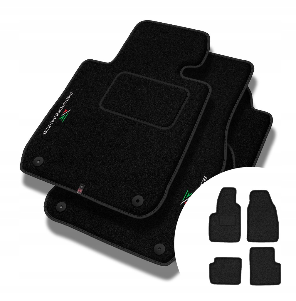Velurové koberce Performance pro Fiat 500 od roku 2020