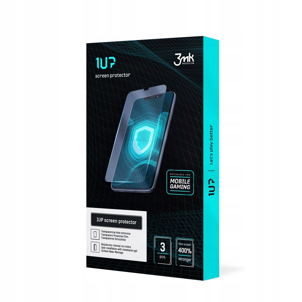 3x Fólie ochranná fólie na displej pro Honor Play 8T Pro 3mk 1UP