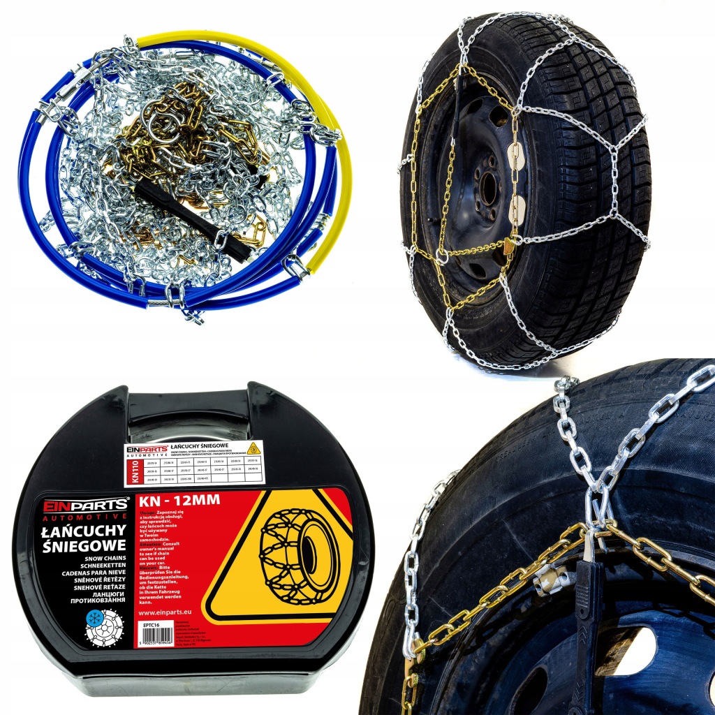 Sněhové Řetězy Na Kola 14-19" 12 mm KN110 R14 R15 R16 R17 R18 R19