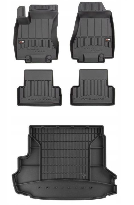 Set 3D gumové rohože Nissan X-Trail 2 T31 2008-2013