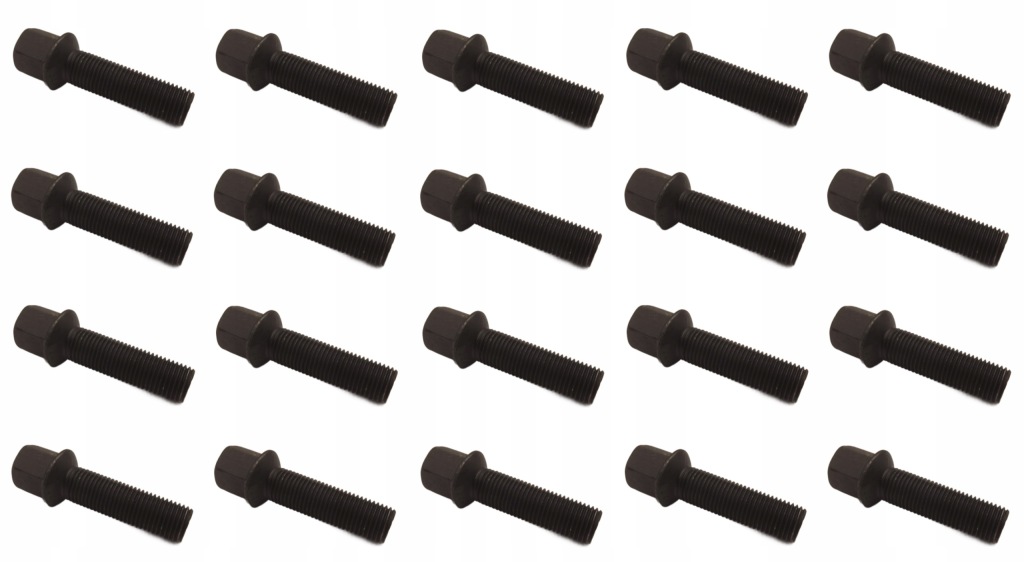 Šrouby 14x1,5x45 Černé Vw Passat Bora Golf Polo Seat Mercedes Audi 20x