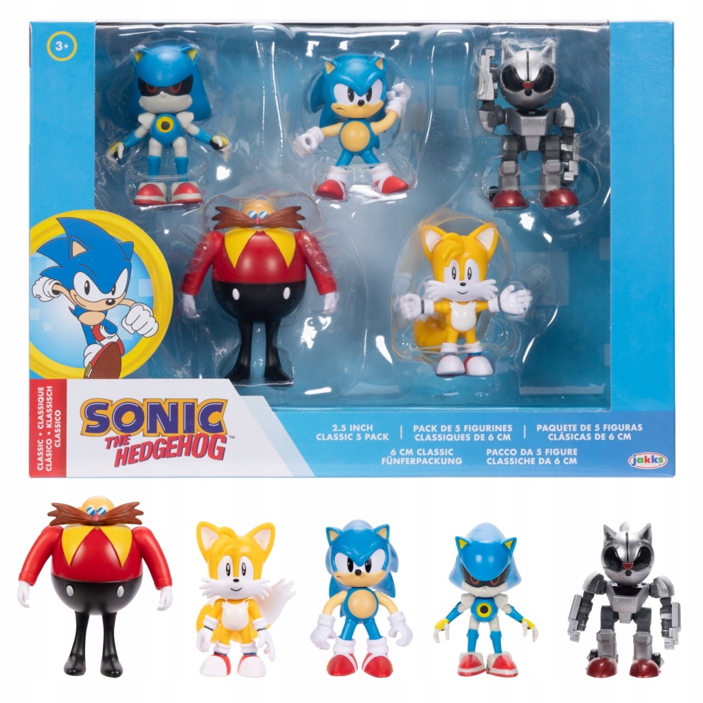 Sonic The Hedgehog Sada Figurek 5 Dílků 6 CM Filmová Akční Figurka