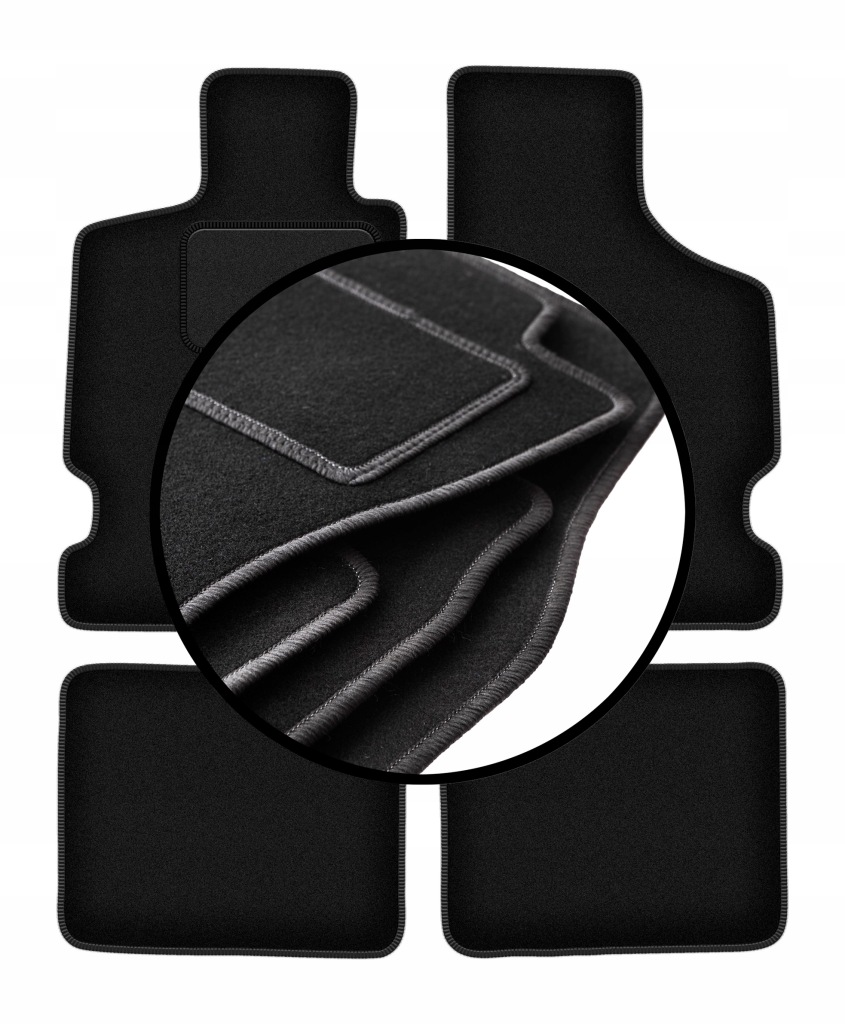 Velurové koberce komplet pro: Citroen Saxo hatchback (1996-2003)