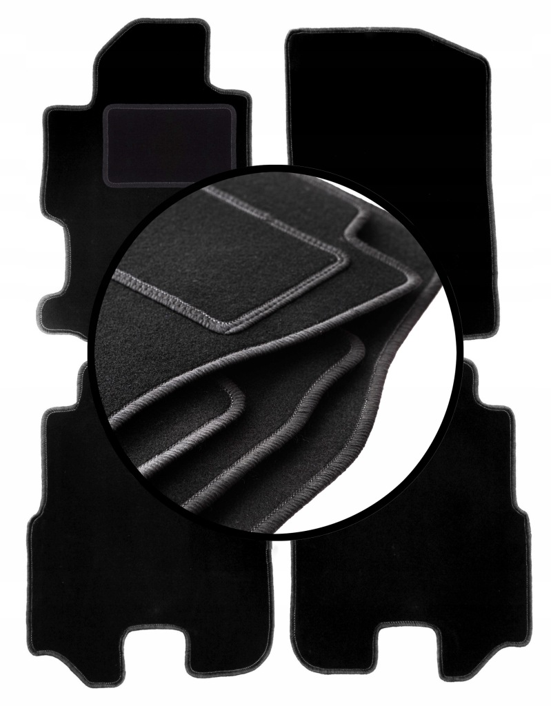Velurové koberce komplet pro: Honda Fr-v minivan (2004-2009)
