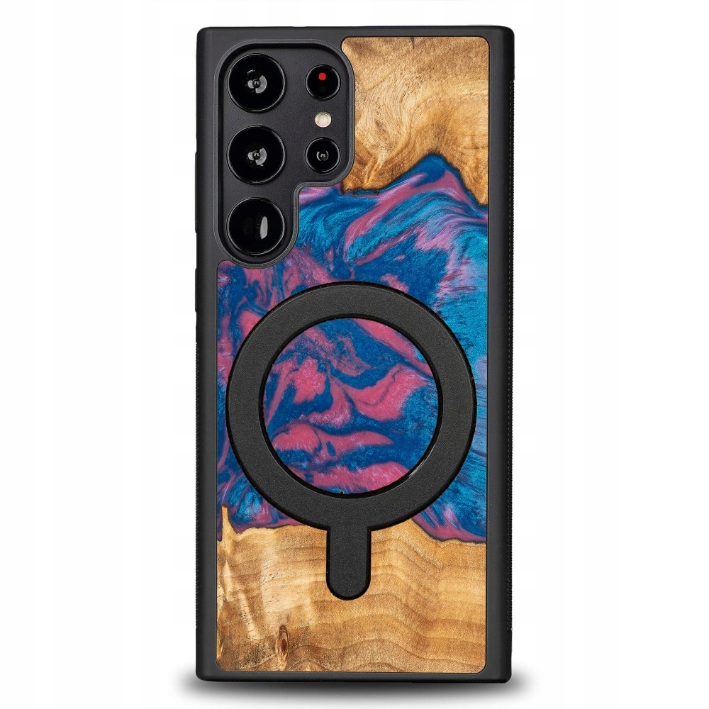 Pouzdro Bewood Unique pro Samsung Galaxy S23 Ultra Neons Vegas s MagSafe