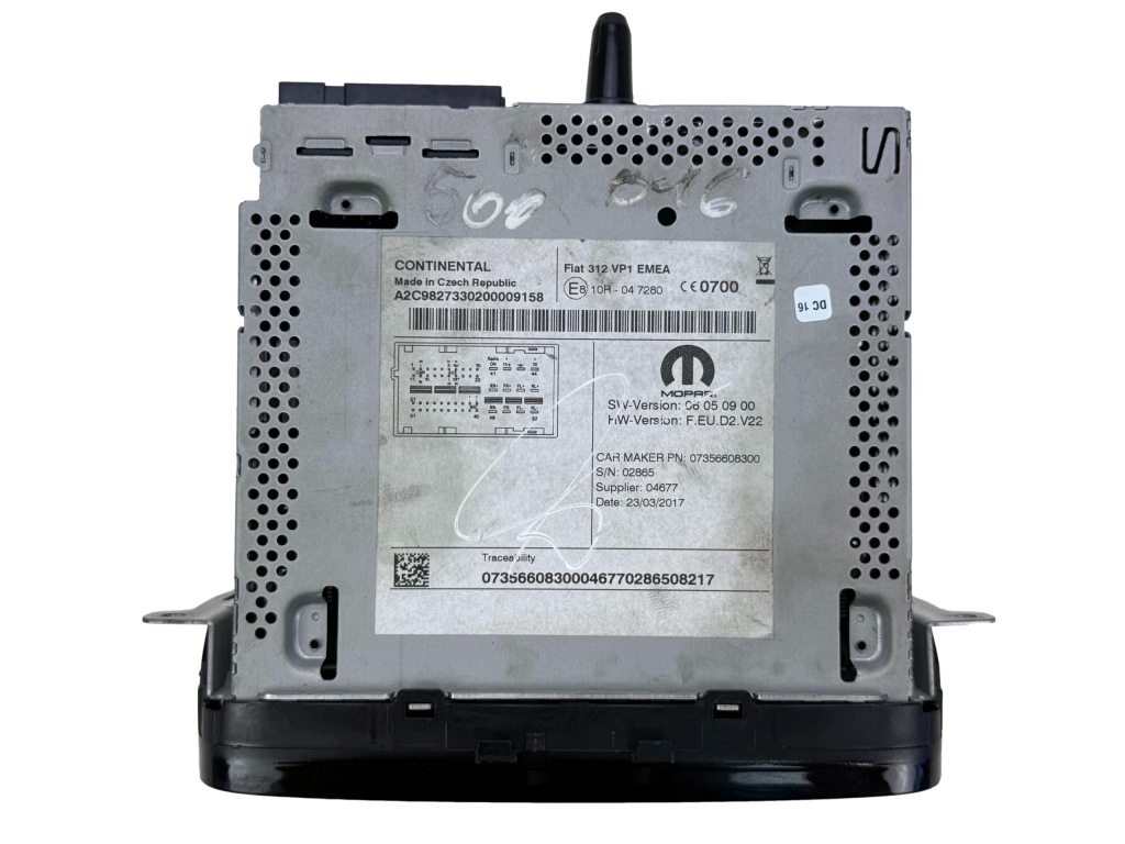 Fiat 500 Radio Samochodowe Oryginalne OE 07356608300 — zdjęcie 2