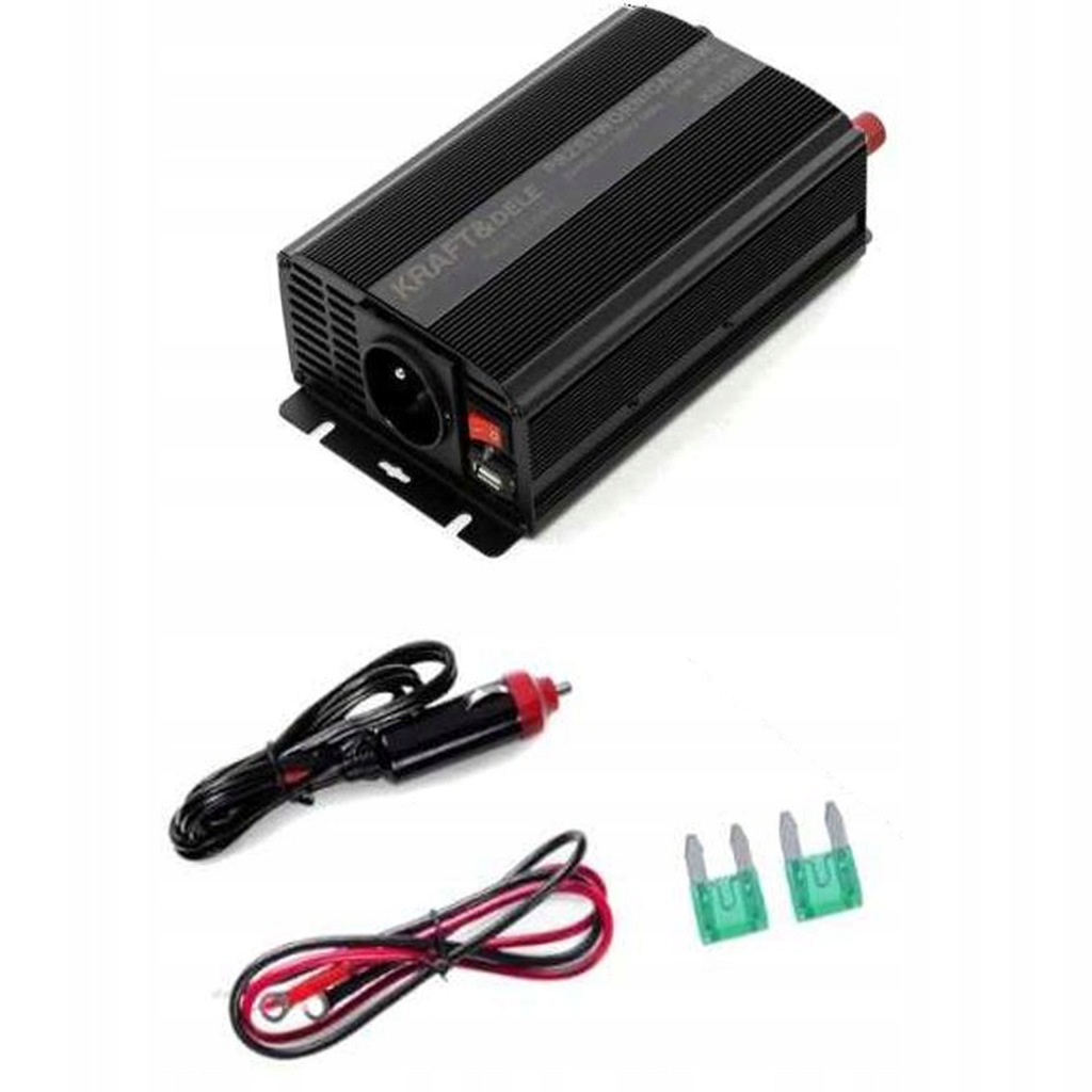 Měnič Napětí 12 V na 230 V Kraft&Dele 500/1000 W