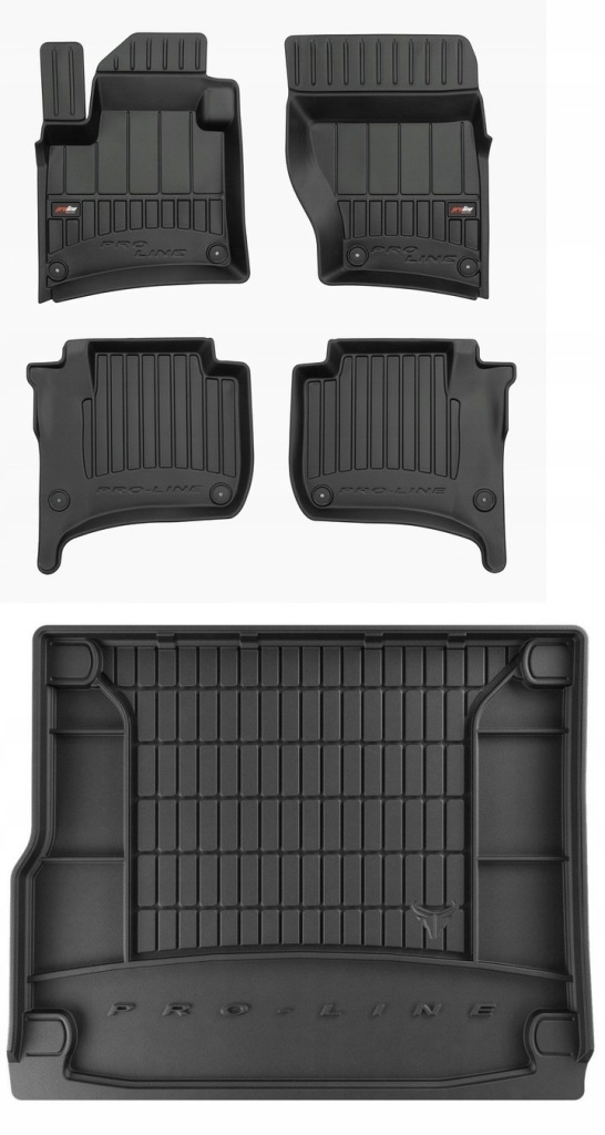 Set 3D gumové rohože Vw Touareg 2 R-line 2010-2018