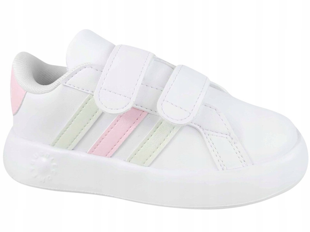 Zdjęcie okazji: Adidas Grand Court 2.0 Cf IH4884 Buty Dziecięce Trampki Na Rzepy Białe