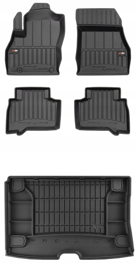 Set 3D Gumové rohože a rohože Fiat Qubo 2008-2020 1d