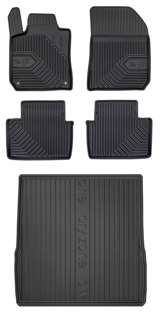 Set 77 Gumové koberce a rohože Peugeot 308 2 Kombi 2013-2021 bwb