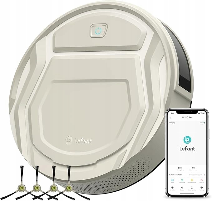 Lefant M210 Robotický vysavač Mocný 2200Pa Wi-Fi App 7,8 cm Auto Nabíjení