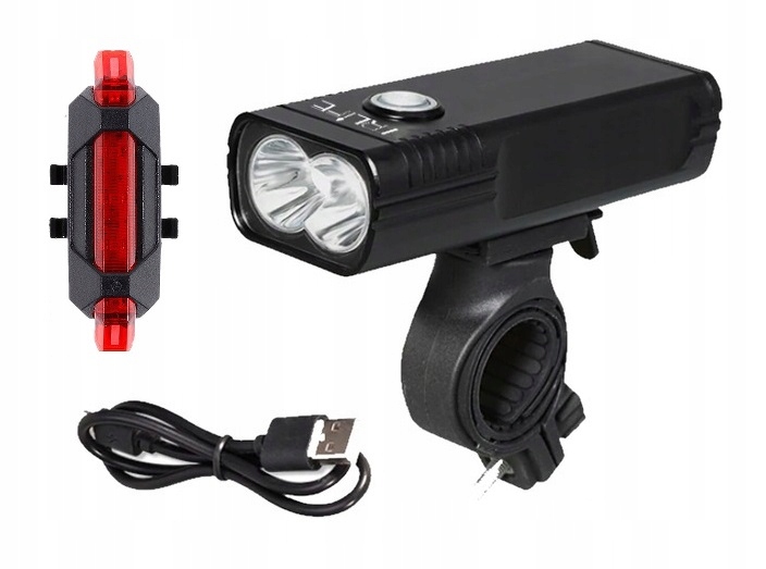 Cyklistická lampa NX2 L2 1000lm 2600 mAh Usb (E030)