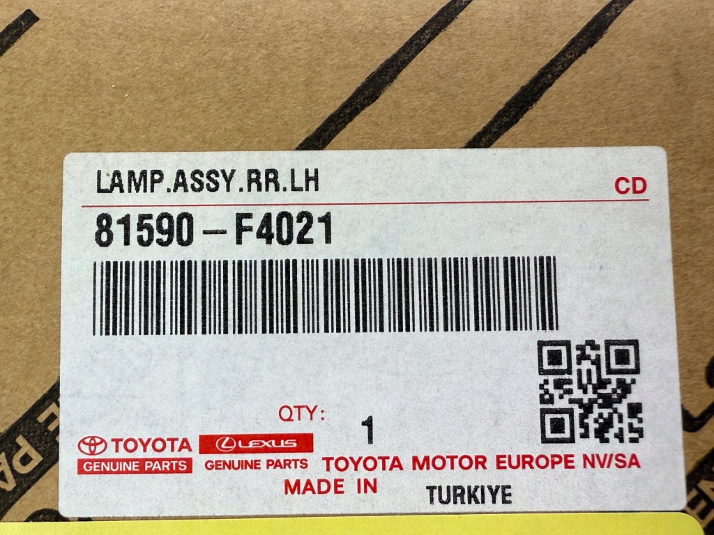 Toyota C-HR Lampa Lewa Tył w Klapę Led 16-19 Nowa Oryginał 81590-F4021 — zdjęcie 7