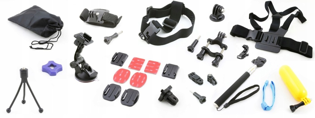 Set Příslušenství Držáky pro GoPro Hero 13 12 11 Mini 10 9 8 7 6 5 4 3+ Max