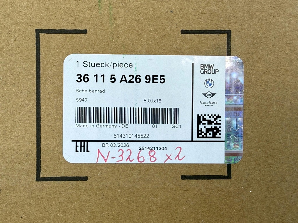 MINI Countryman U25 Felga Kaleido Spoke 947 8Jx19 ET46 OE 5A269E5 — zdjęcie 7
