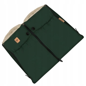Zaffiro Rukávník/rukavice do kočárku zateplené vlnou Nordico Bottle Green
