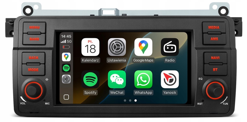 Bmw E46 Android Auto Carplay Rádio Navigace Mapy