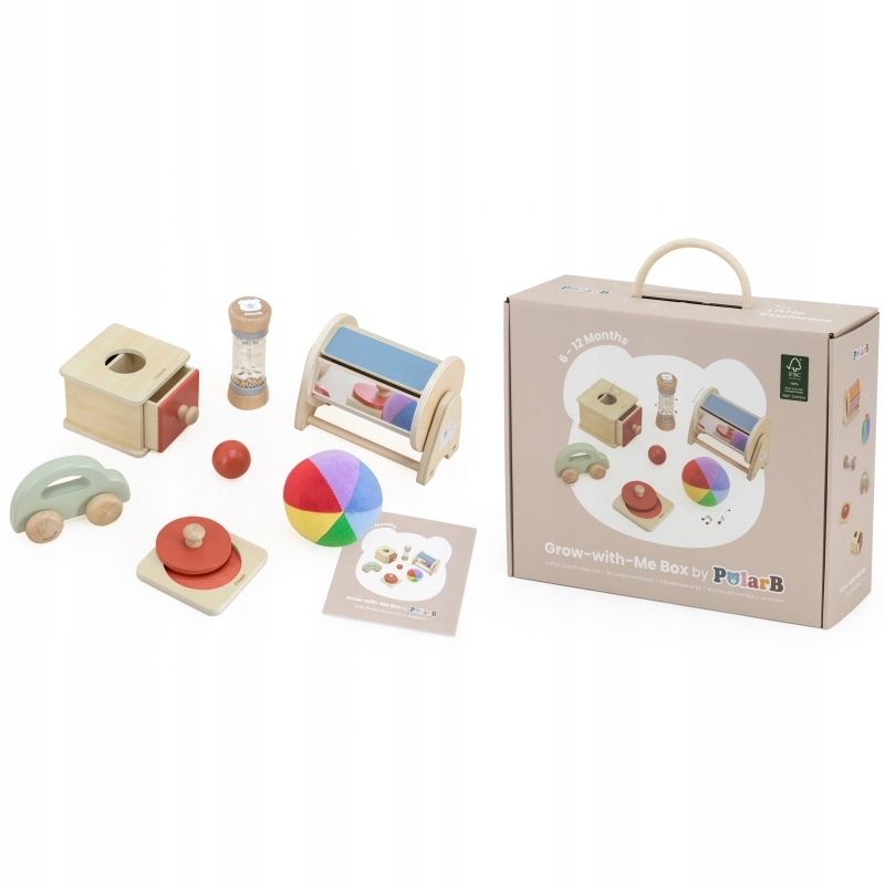 Viga Toys Sada vzdělávacích hraček Krabička Box od 6 měsíců do 12 měsíců