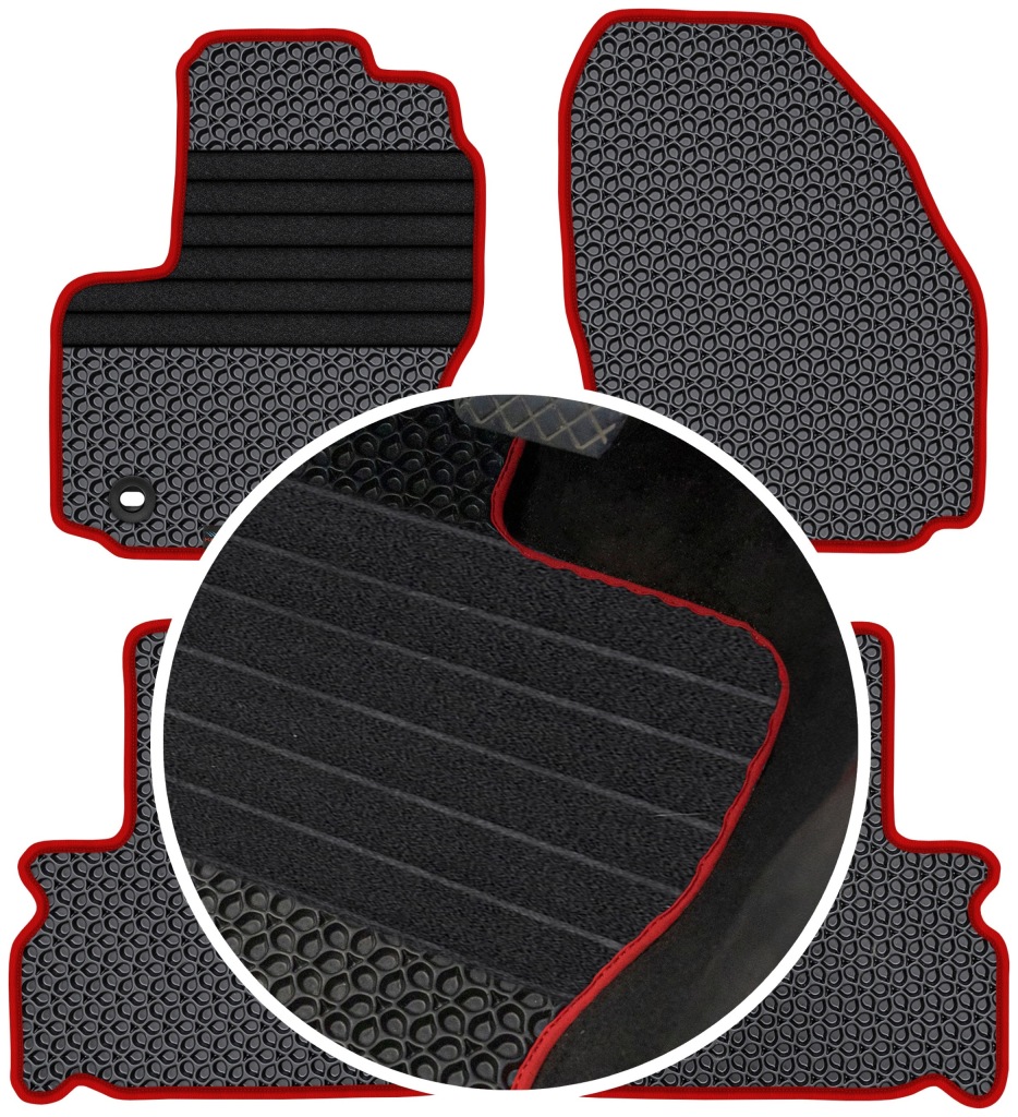 Ford Galaxy II 5os 2006-2010 Gumové koberce Eva Eternity Vyztužení XXL