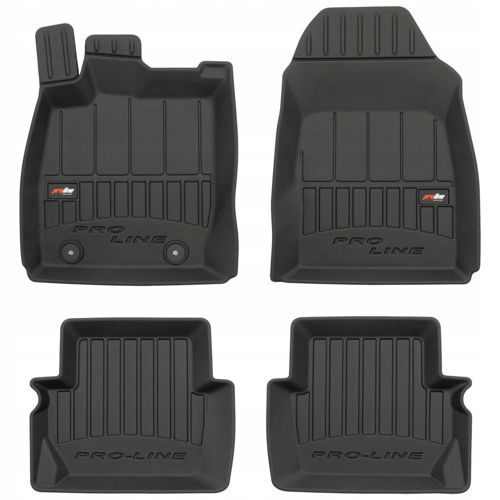 3D gumové koberce pro Ford Fiesta VI 2008-2017, rozteč stopek 25,5 cm