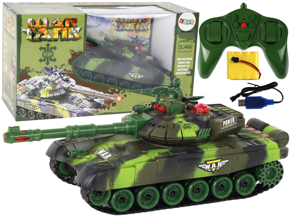 Velký dálkově ovládaný vojenský tank Rc 360 stupňů
