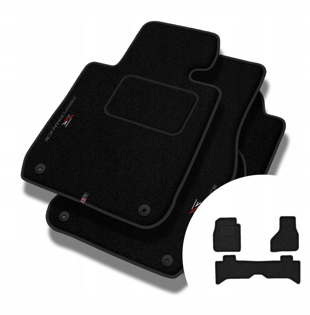Velurové koberce Performance pro Dodge Ram 1500 IV 2013-2018, krátká verze