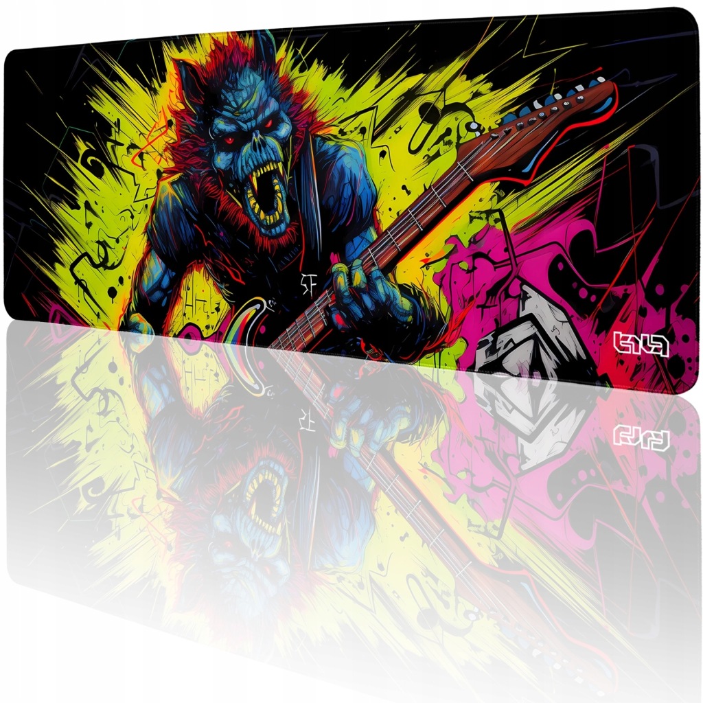 Velká Podložka Pod Myš Vlkodlakorock 80x30 Tilt Pro hráče Na stůl XL