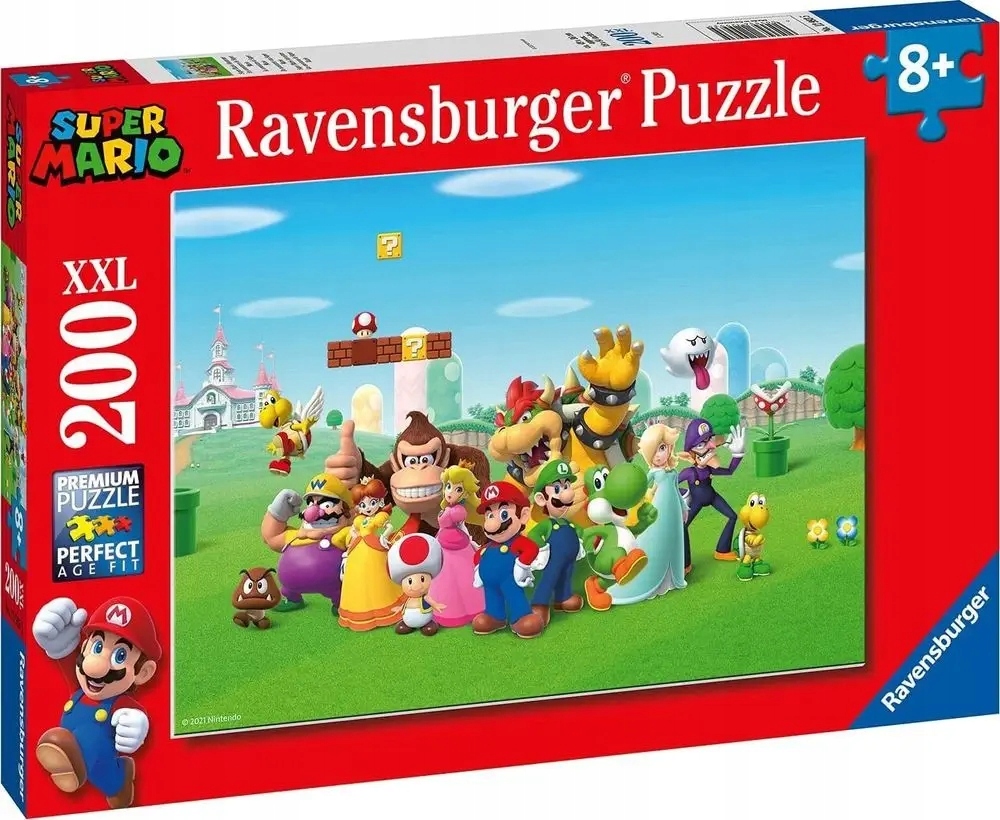 Sada Puzzle 200 dílků Relaxační skládačka Mario Skládačky