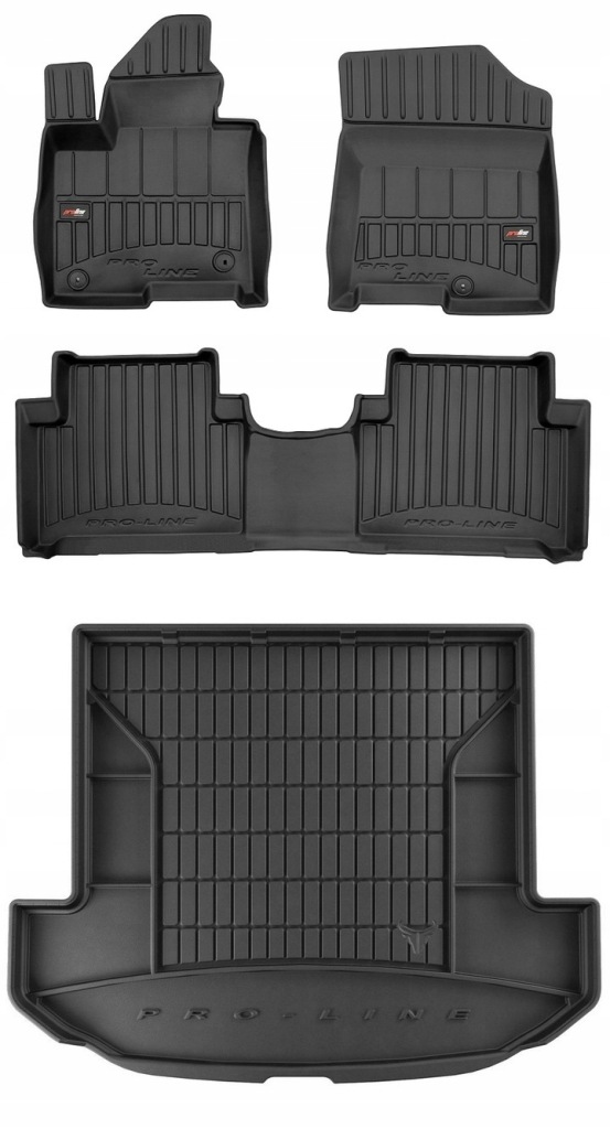 Set 3D gumové rohože Kia Sorento 4 Hybrid od roku 2020 z