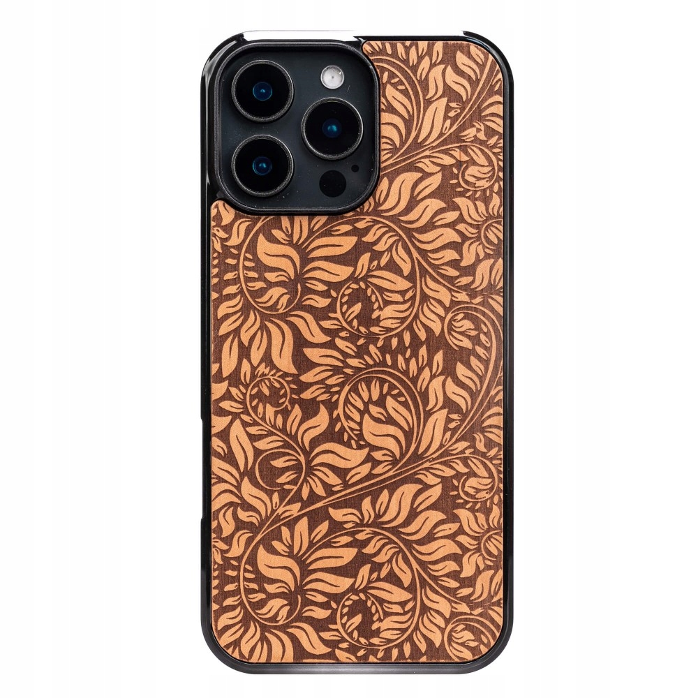 Dřevěné Pouzdro Bewood pro iPhone 16 Pro Max Jabloňové Listy