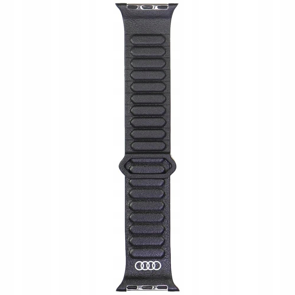 Apple Watch Band 40mm Audi kožený Magnet černý
