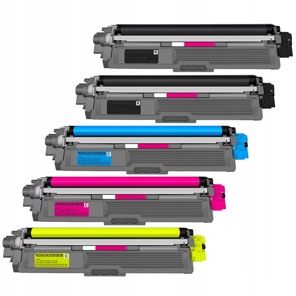 5 x Toner TN241/TN245 laserovým tonerem pro Brother