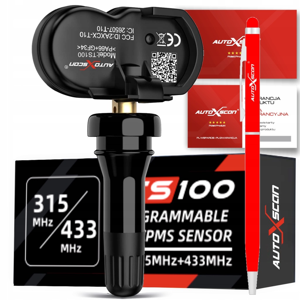 Univerzální Tpms senzor 315/433 MHz (guma, šroubek)