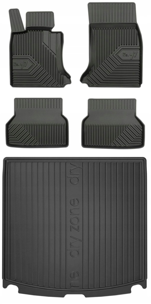 Set 77 Gumové koberce a rohože Bmw řady 5 E61 Kombi 2003-2010