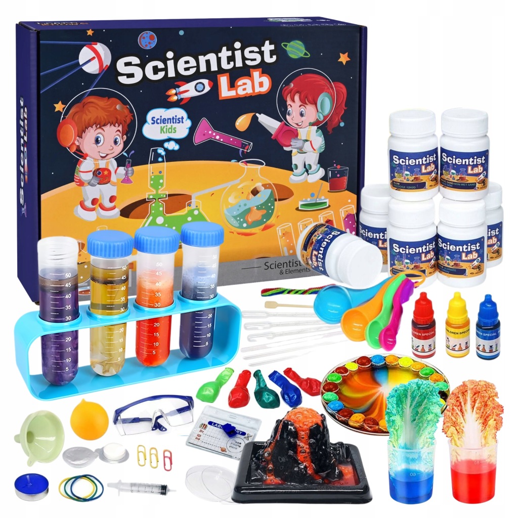 Sada Malého Chemika Laboratoř 80 Experimentů Sopka Děti E-kniha