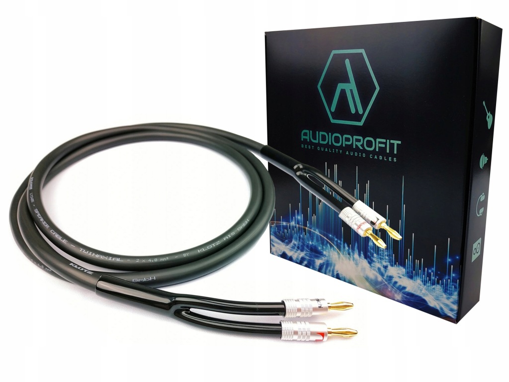 Klotz LY240 reproduktorový kabel 2x4mm2 Nakamichi 2m