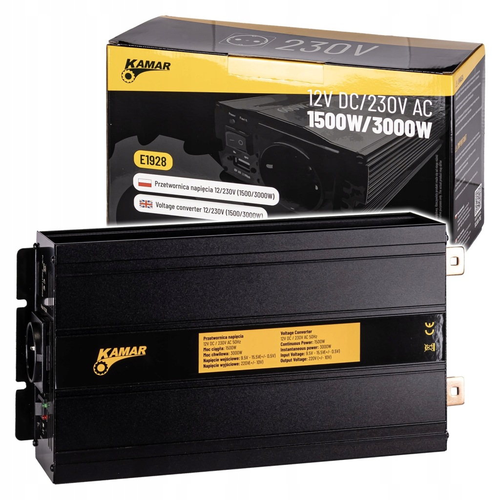 Měnič Napětí napětí 12/230V (1500/3000W)