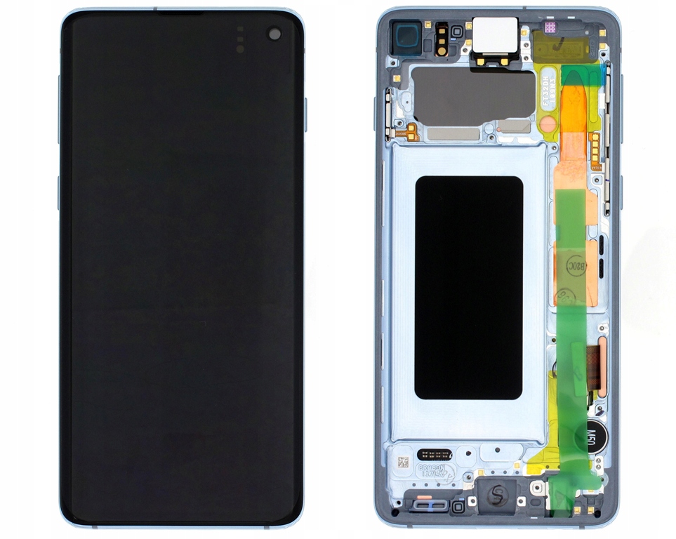 LCD displej Samsung Galaxy S10 (SM-G973) modrý s rámečkem